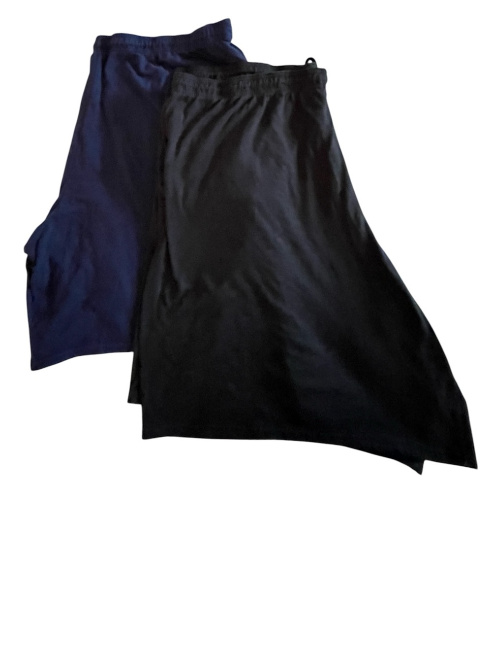 2 pairs of Fruit of the Loom Men's Black & Blue Athletic Shorts Big & Tall 4X